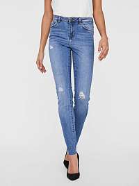 Modré skinny fit džínsy VERO MODA Tanya