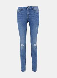 Modré skinny fit rifle VERO MODA Seven