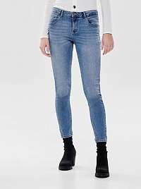Modré skrátené push up skinny rifle ONLY Daisy