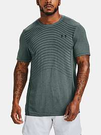 Modré tričko Under Armour Seamless Wave SS