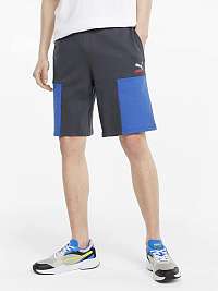 Modro-šedé pánske kraťasy Puma Clsx Shorts TR