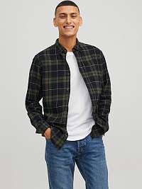 Modro-zelená košeľa Jack & Jones Classic