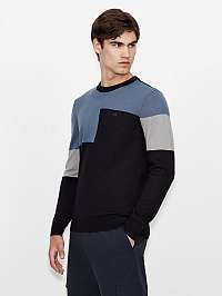 Modrý pánsky vlnený sveter Armani Exchange
