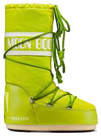 Moon Boot zelené zimné topánky Nylon Lime