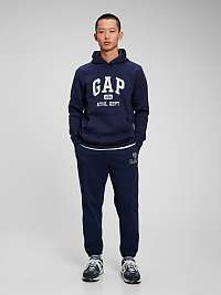 Muži - Mikina logo Gap fleece Tmavomodrá