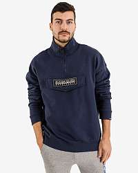NAPAPIJRI modré pánska mikina B-Patch