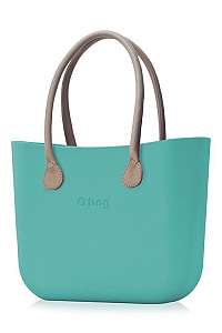 O bag kabelka Aqua s dlhými koženkovými rúčkami natural