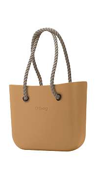 O bag kabelka Biscotto s dlhými povrazmi natural