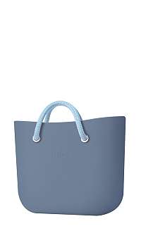 O bag  kabelka Carta Zucchero so svetlomodrými krátkymi rúčkami Skyway