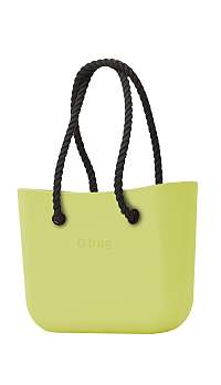 O bag kabelka Lime s čiernymi dlhými povrazmi