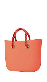 O bag kabelka Papaya s červenými krátkymi povrazmi