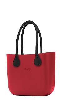 O bag kabelka Rosso s čiernymi dlhými koženkovými rúčkami