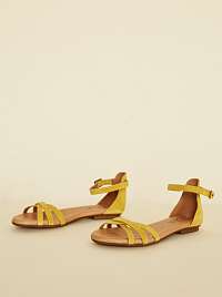 OJJU žlté semišové sandále