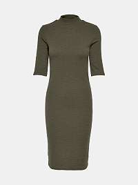 Only khaki midi šaty Joanna