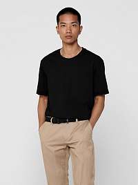 ONLY & SONS čierne pánske basic tričko Gavin