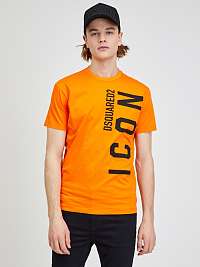 Oranžové pánske tričko DSQUARED2 Icon Cool
