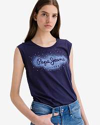 Pepe Jeans Camila Tričko Modrá