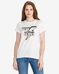 Pepe Jeans Clover Tričko Biela