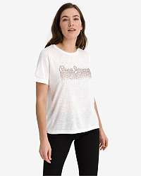 Pepe Jeans Davinia Tričko Biela