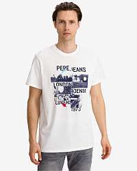 Pepe Jeans Miles Tričko Biela