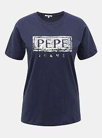 Pepe Jeans modré tričko Charis
