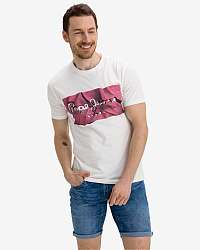 Pepe Jeans Raury Tričko Biela