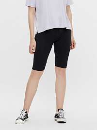 Pieces čierne krátke legíny Tabbi Biker shorts