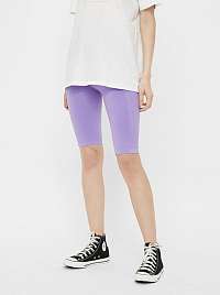 Pieces fialové krátké legíny Biker shorts