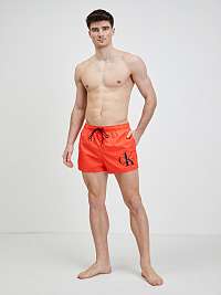 Plavky pre mužov Calvin Klein - oranžová