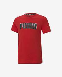 Puma Alpha Graphic Tričko detské Červená