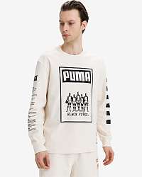 Puma béžové pánske tričko Black Fives