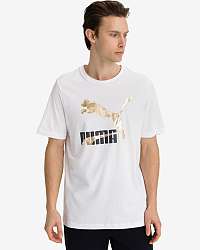 Puma biele pánske tričko Classics Logo
