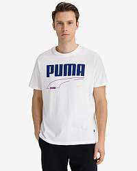 Puma biele pánske tričko Rebel