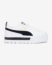 Puma biele tenisky na platforme Mayze Leather