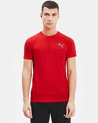 Puma červené pánske tričko Evostripe