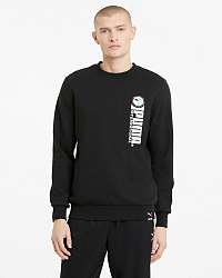 Puma čierne pánska mikina Graphic Crew