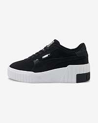 Puma čierne tenisky Cali Wedge Soft Wild
