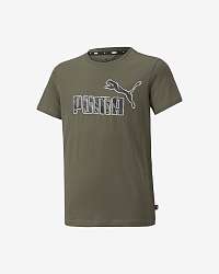Puma Graphic Tričko detské Zelená