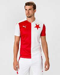 Puma SK Slavia Home Replica Tričko Červená Biela