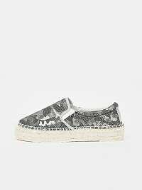 Replay strieborné espadrilky