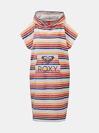 Roxy farebný pruhovaný župan s kapucňou