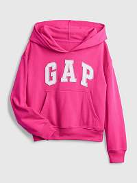 Růžová holčičí mikina s logem GAP