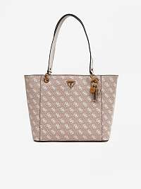 Ružová vzorovaná kabelka Guess Noelle Elite Tote