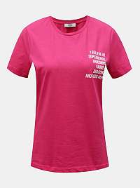 Ružové tričko s potlačou ONLY Gabriella