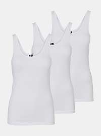 Sada troch bielych basic tielok VERO MODA