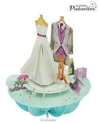 Santoro papierová 3D dekorácia Wedding 