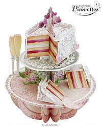 Santoro papierová 3D dekorácia Wedding Cake 