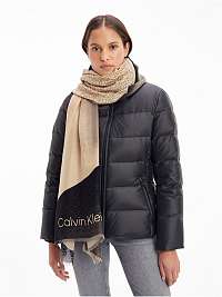 Šatky, šály pre ženy Calvin Klein - béžová, čierna