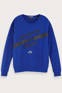 Scotch & Soda modrá mikina Artwork Ams. Blauw - XL