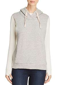 Scotch&Soda sivá 2v1 mikina Layered Hoodie Club 